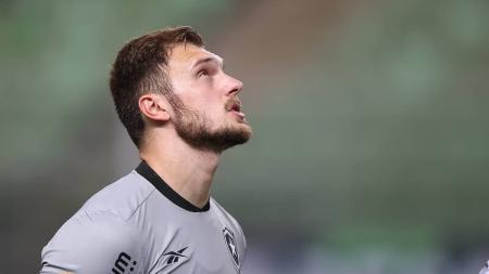 Lucas Perri durante a partida entre Botafogo e América, em Belo Horizonte