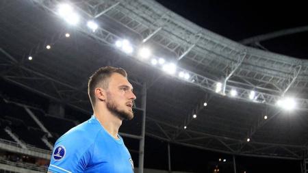 Lucas Perri, goleiro do Botafogo, no Estádio Nilton Santos