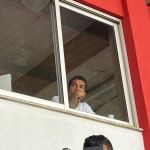 Romero, do Cruzeiro, acompanha jogo contra o Athletic na Arena do Jacaré