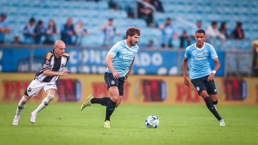 Lucas Silva em Grêmio x ABC, pela Copa do Brasil, em 27 de abril deste ano