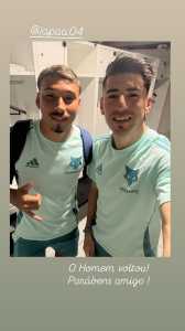 Lucas Villaba e Japa, juntos nos bastidores da Vitória Cup, no Espírito Santo