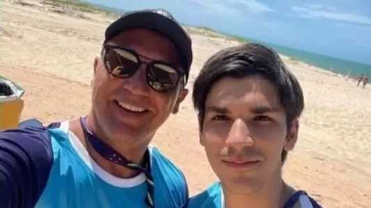 Luciano Cabral e o filho, Leandro Cabral