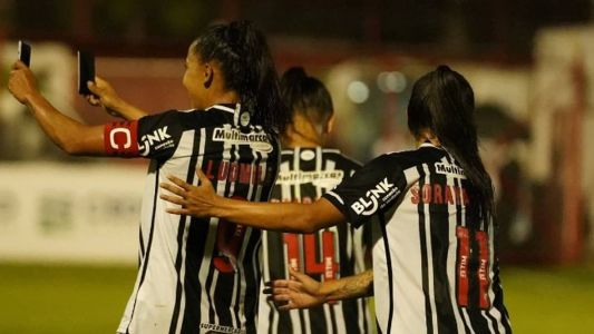 Ludmila marcou o gol da vitória atleticana sobre o São Paulo