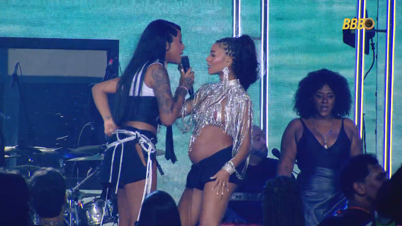 Ludmilla e Brunna Gonçalves revelam nome da primeira filha na festa do BBB 25