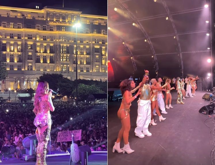Ludmilla tem palco invadido no show da virada no Rio de Janeiro; fãs apontam arrastão