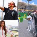 Vídeo: Lewis Hamilton corre para abraçar Ludmilla no GP da Fórmula 1