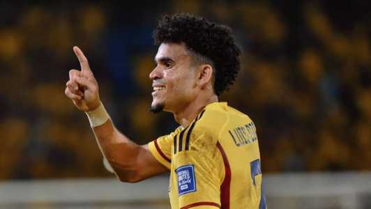 Luis Díaz, atacante da Seleção Colombiana e do Liverpool-ING, fez os dois gols na vitória sobre o Brasil