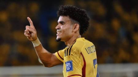 Luis Díaz, atacante da Seleção Colombiana e do Liverpool-ING, fez os dois gols na vitória sobre o Brasil