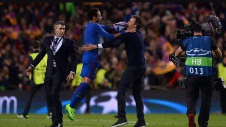 Luis Enrique treinou Neymar no Barcelona e pode reencontrá-lo no PSG