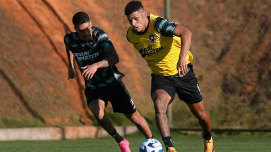 Luis Henrique está de volta aos treinos do Botafogo