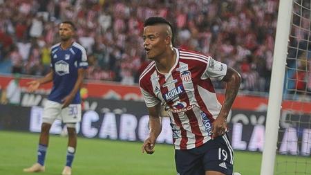 Luis Sandoval marcou o gol do Junior na vitória sobre o Millonarios, próximo adversário do América