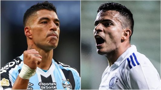 Luis Suárez e Bruno Rodrigues são referências de Grêmio e Cruzeiro
