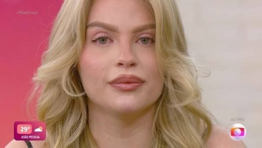 Luísa Sonza chora ao vivo no 'Mais Você' após ler carta sobre término