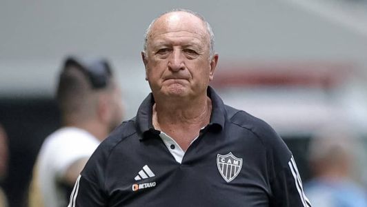 Luiz Felipe Scolari, treinador do Atlético, em Atlético 3 x 0 Grêmio
