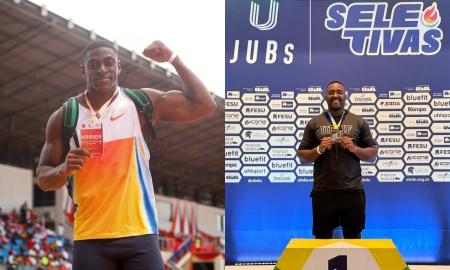 Luiz Mauricio da Silva e João Victor Ferreira lançadores de daro que são 'crias' do Cria/UFJF