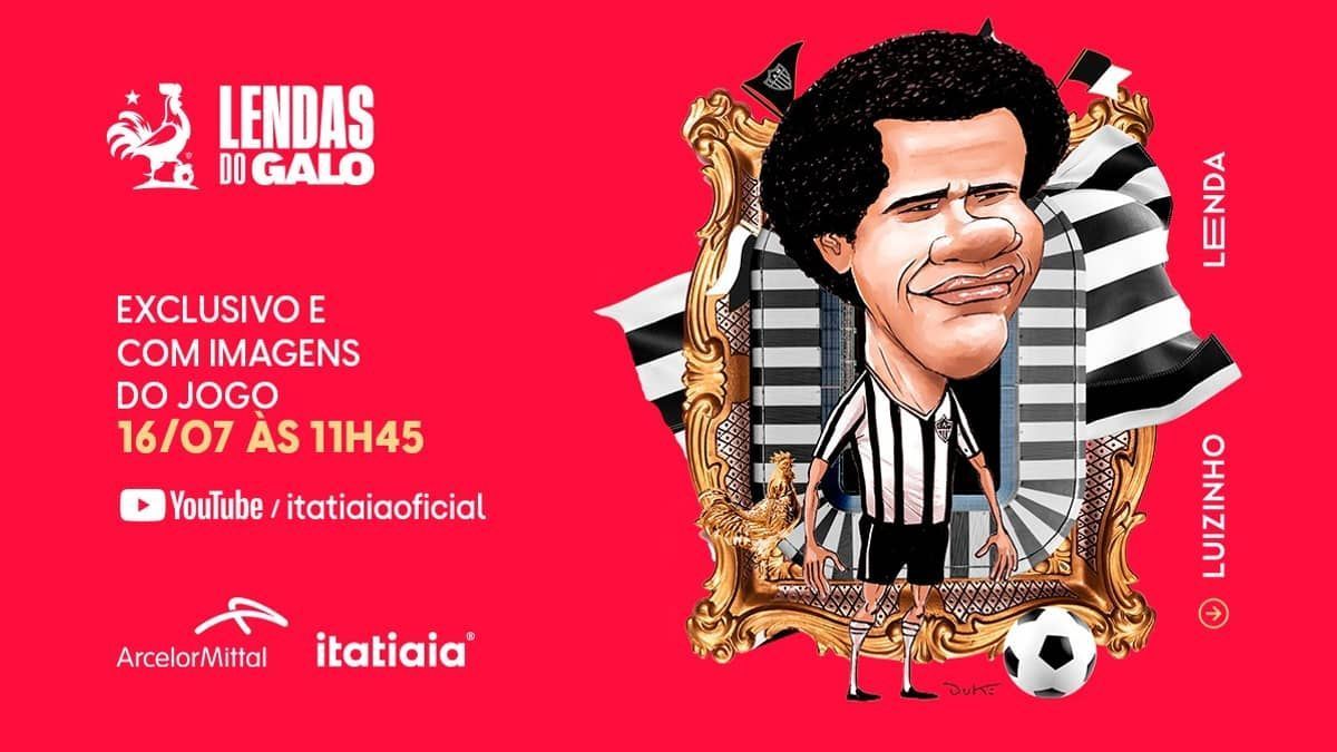 A história de Luizinho, um dos ídolos do Atlético confirmados no Lendas do Galo