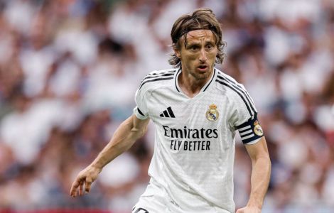 Luka Modric em ação pelo Real Madrid-ESP na temporada 2024/2025