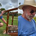 Lula passa Natal na Granja do Torto e visita animais que passaram por recuperação