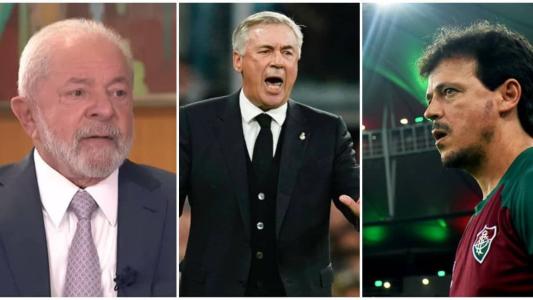Lula criticou Ancelotti e exaltou Diniz na Seleção Brasileira