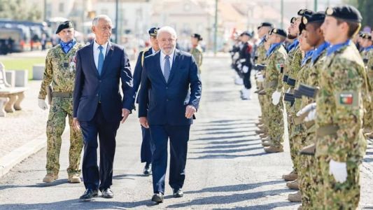 Lula cumpriu uma série de agendas ao lado do presidente português, Marcelo Rebelo de Sousa