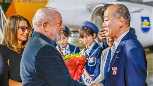 Lula desembarcou em Hiroshima, no Japão, para participar do encontro do G7
