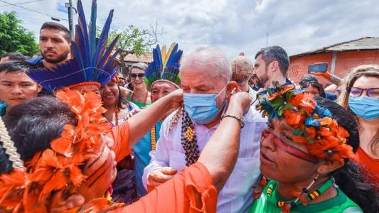 Lula durante anúncio de ações emergenciais para a população Yanomami, no último sábado (21)