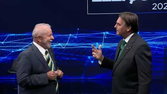 Lula e Bolsonaro participaram de debate na noite de domingo (16)