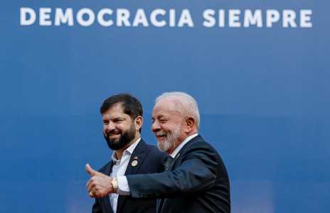 O presidente Lula e o presidente do Chile, Gabriel Boric