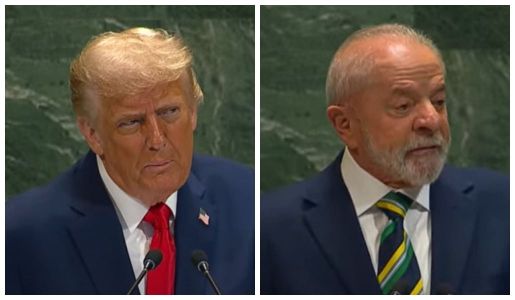 Presidentes Lula e Trump se reuniram rapidamente na Assembleia da ONU