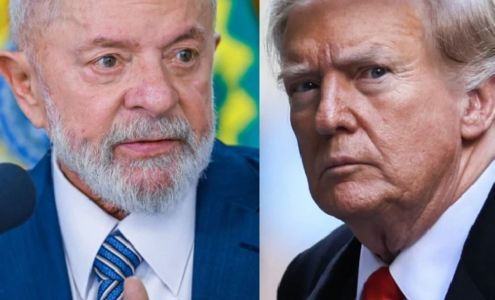 Lula, presidente do Brasil, e Trump, presidente dos EUA