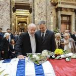 No velório de Mujica, Lula diz que ex-presidente era um 'ser humano superior'