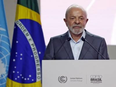O presidente Lula durante a abertura da COP 30, em Belém