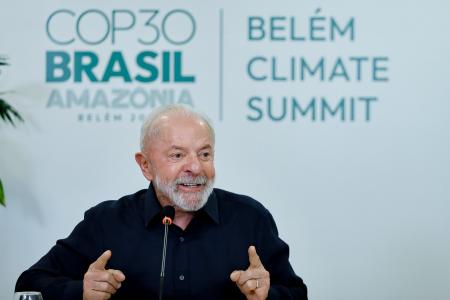 O presidente Luiz Inácio Lula da Silva na COP 30, em Belém