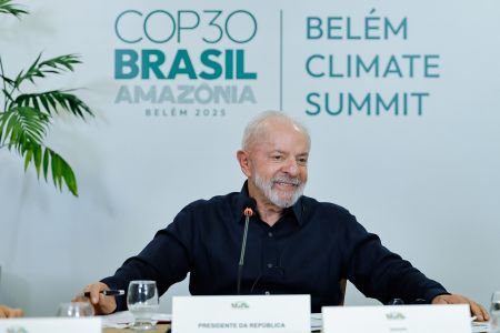 O presidente Luiz Inácio Lula da Silva na COP 30, em Belém
