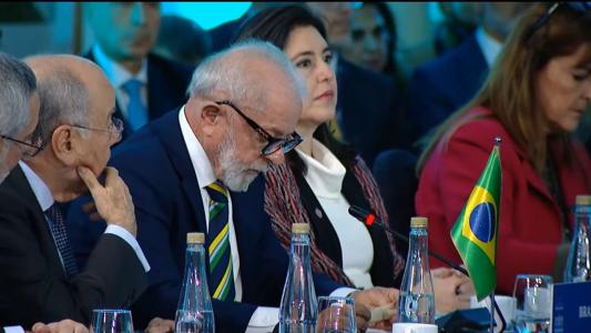 O presidente Lula durante a Cúpula de Chefe de Estados do Mercosul
