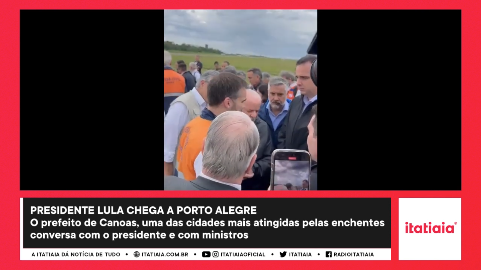 Chuva no RS: Presidente Lula chega com comitiva em Porto Alegre