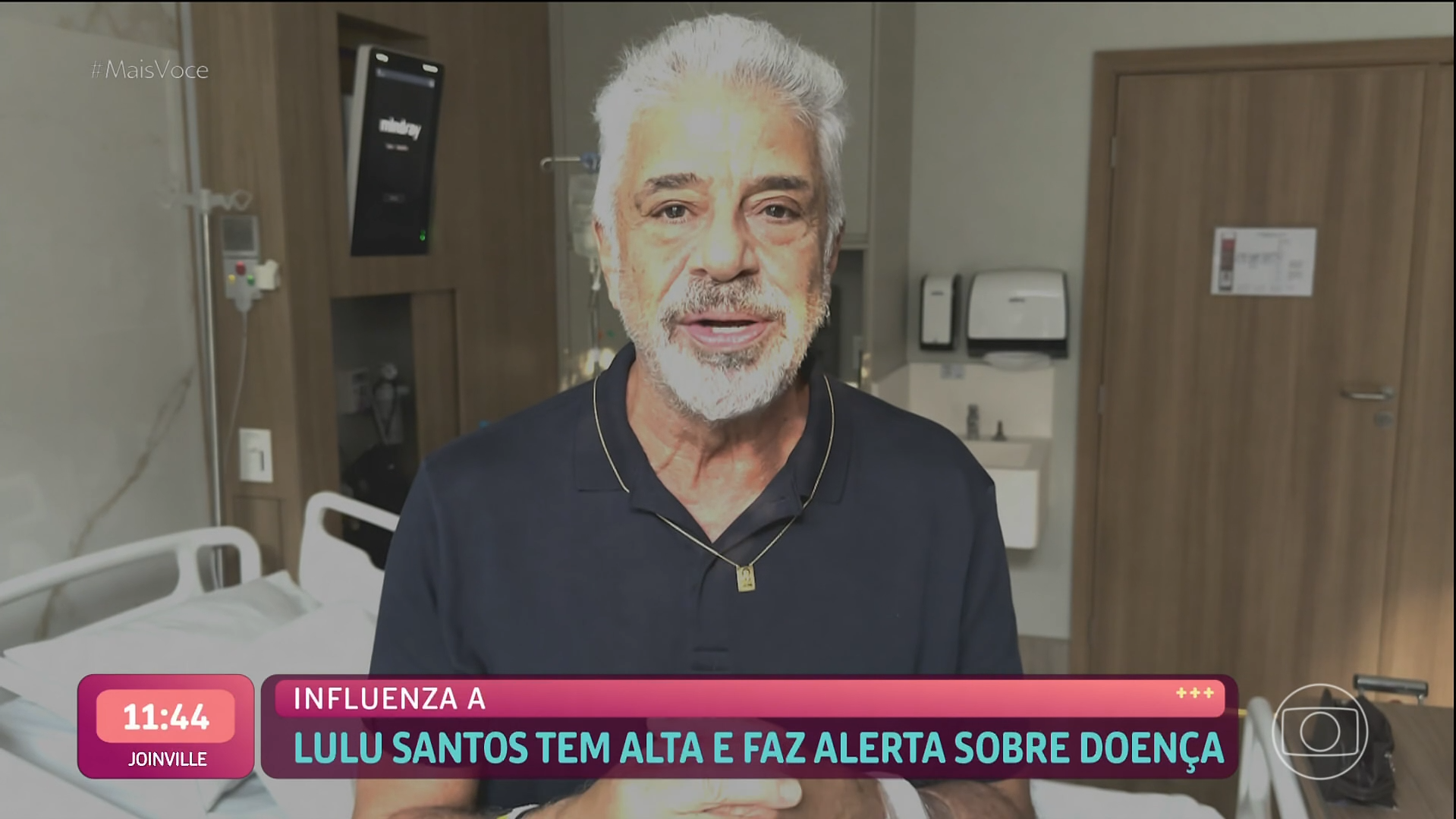 Lulu Santos aparece abatido após problema de saúde: 'Não desejo isso a ninguém'