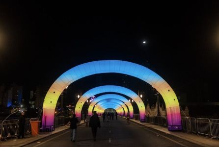 Veja as fotos das instalações da 4ª edição da Festa da Luz em BH