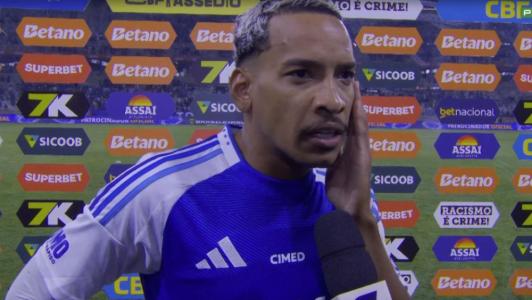 Matheus Pereira após a vitória do Cruzeiro diante do São Paulo neste sábado (30)