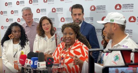 Ministra dos Direitos Humanos, Macaé Evaristo, participa de ato dos 10 anos do rompimento da barragem de Mariana