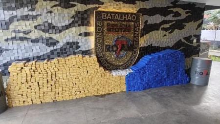 Maconha apreendida em caminhão vindo do Paraná para Belo Horizonte