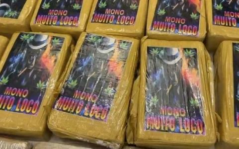 Com eles foram encontrados 22 tabletes de maconha na noite dessa segunda-feira (28).