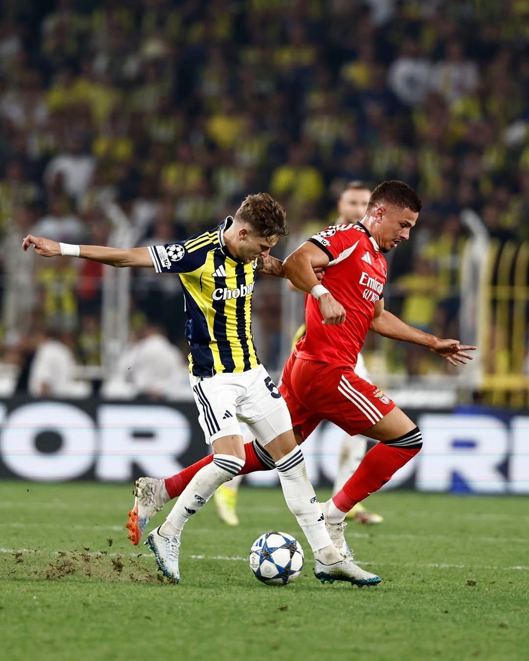 Com um a menos, Benfica segura empate com Fenerbahçe pelos playoffs da Champions