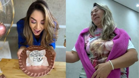 Mãe chora ao falar sobre os últimos dias de vida da filha Evelyn Santos