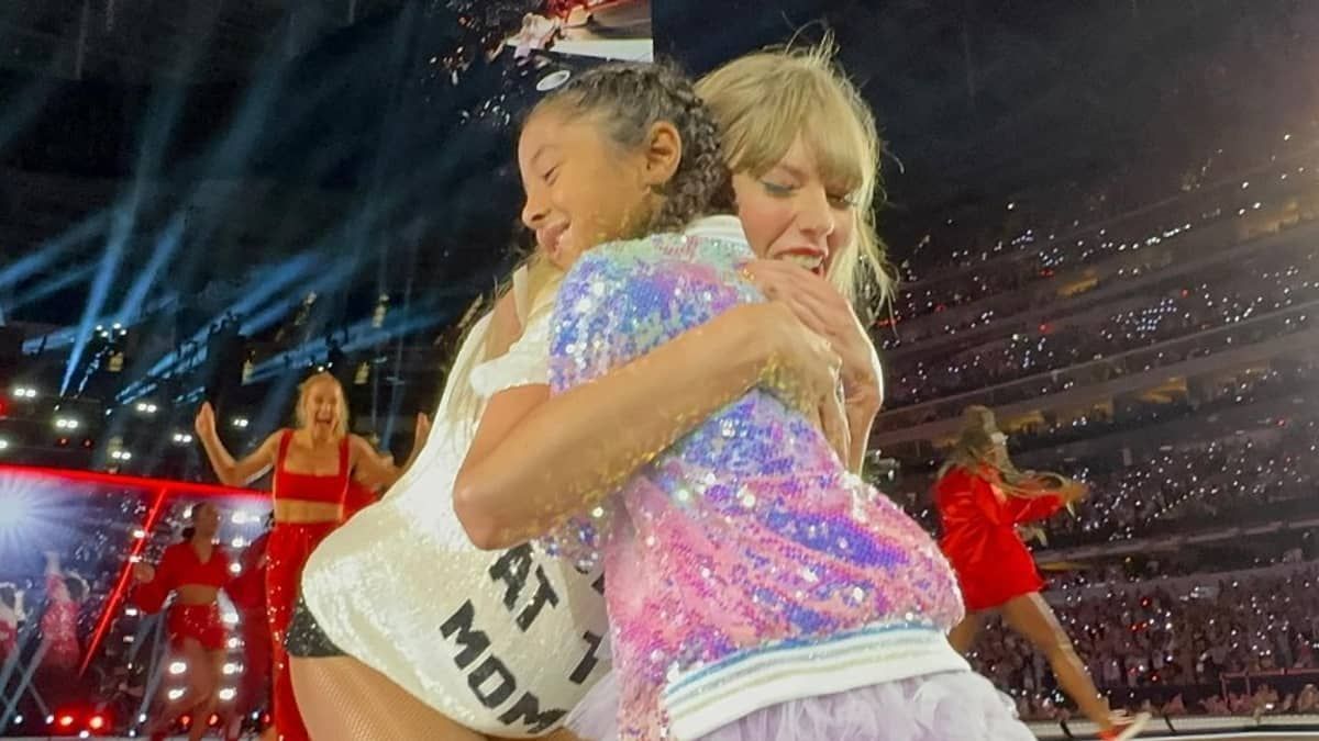 Taylor Swift presenteia filha de Kobe Bryant em show nos EUA; veja vídeo