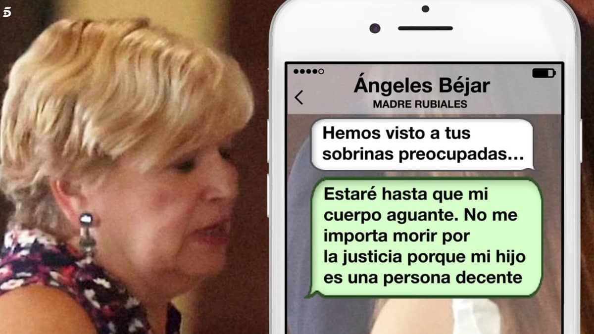 Mãe de Rubiales, em greve de fome, desabafa: 'Não tenho medo de morrer'