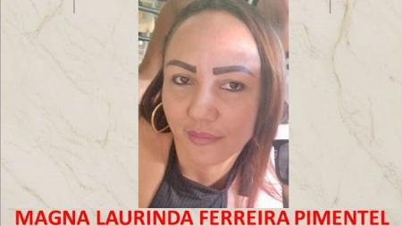 Foto mostra Magna Laurinda Ferreira Pimentel, de 42 anos