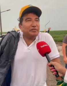O senador Magno Malta concedeu entrevista à Itatiaia durante caminhada em protesto contra a prisão de Jair Bolsonaro