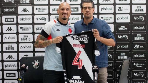 Maicon foi apresentado oficialmente pelo Vasco