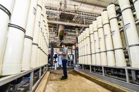 Maior planta de dessanilização da água do mar do país - Localizada na unidade de Tubarão da ArcelorMittal